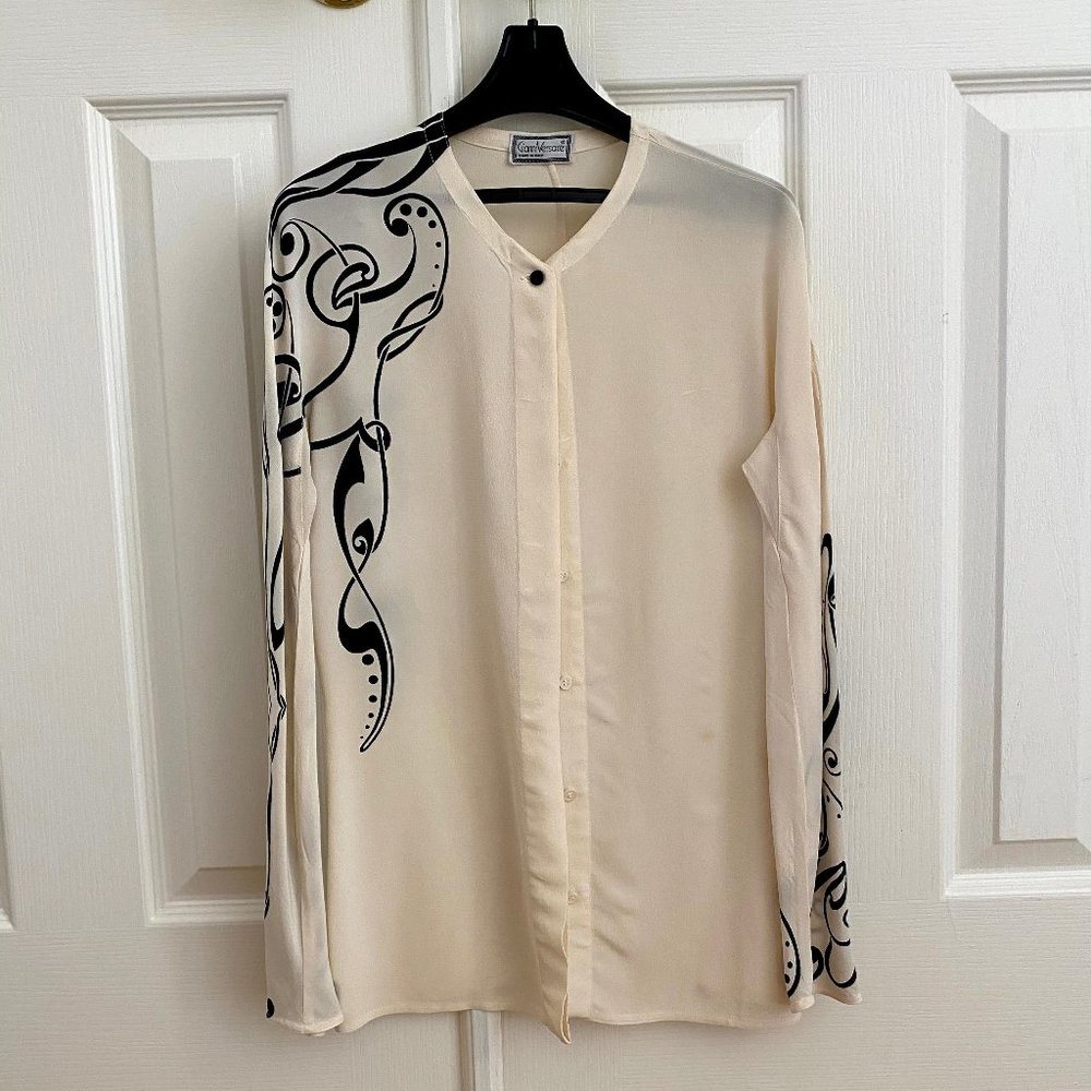 Silk Gianni Versace Beige Blouse XS